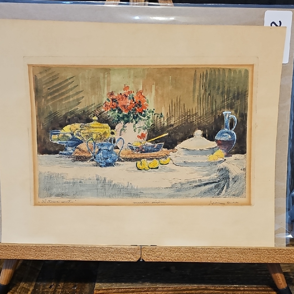 VTG - Colorful Still Life Art Print - Artist Unknown